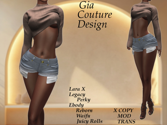 "GCD" Bree Short Top Nude