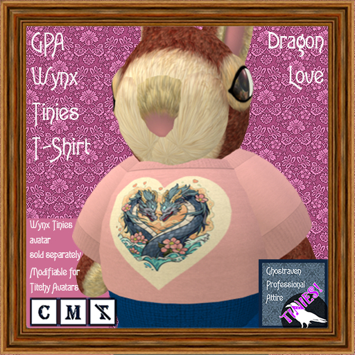 GPA Wynx Tinies T-Shirt - Dragon Love Print