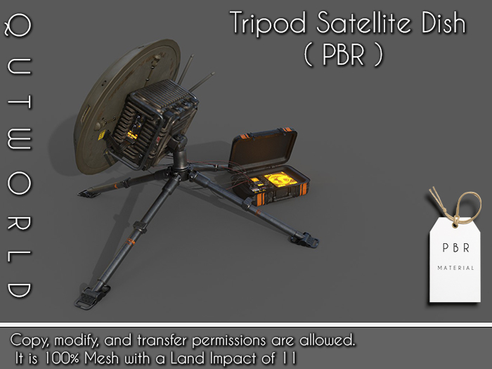.::QUTWORLD Tripod Satellite Dish_PBR::.FP 