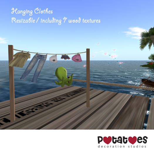 Potatoes Decoration - Hanging Clothes