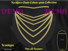 Necklace-Chain-Cuban-4mm-Collection-Jewelry Box-DEMO