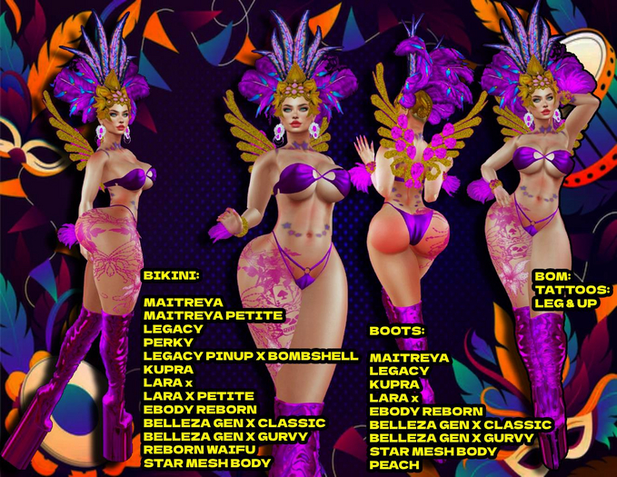 PURPLE CARNIVAL_MAITR,MAITR.PETI,LEGACY,PERKY,KUPRA,LARAX, REBO