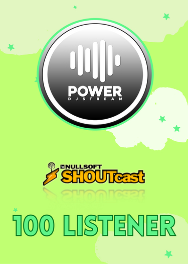ShoutCAST 100 LISTENERS FOR A WEEK