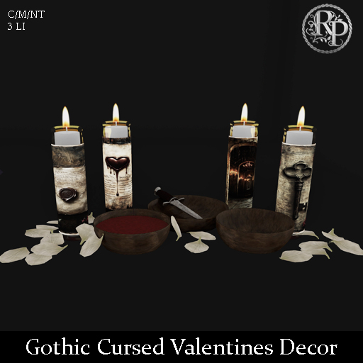 (RP) Gothic Cursed Valentines Decor