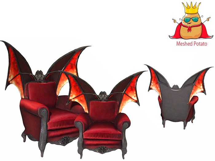 Meshed Potato - Vampire Armchair Full Perm
