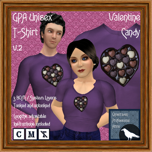 GPA Unisex T-Shirt BOM - Valentine Candy Print v.2