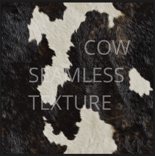 Seamless - Cow Skin Fur Texture 1