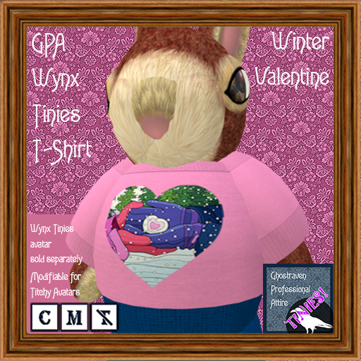 GPA Wynx Tinies T-Shirt - Winter Valentine Print