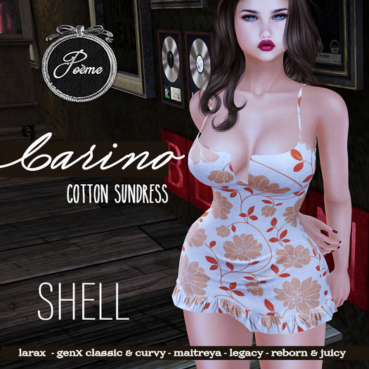 {Poeme} Carino Soft Cotton Dress (Shell)