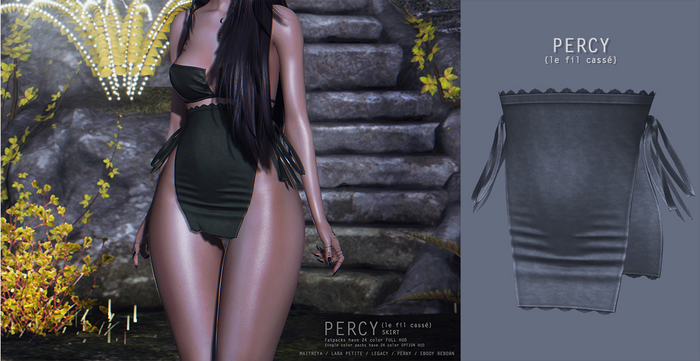 {le fil cassé} Percy Skirt Graphite