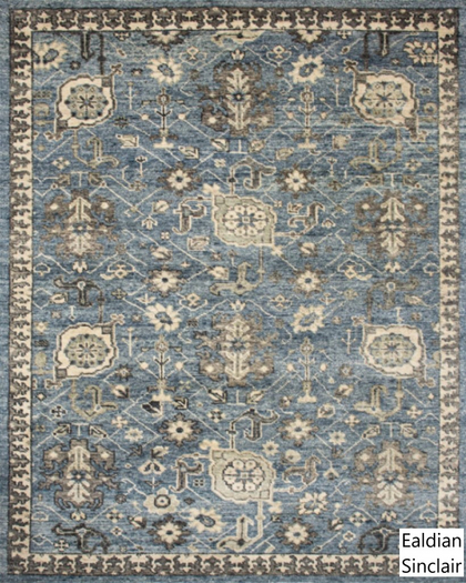 Antique Blue Oushak Rug