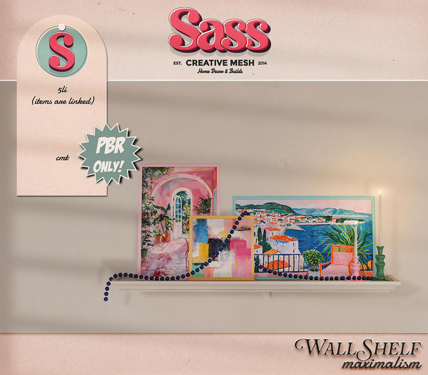 Sass (Wall Shelf) Maximalism