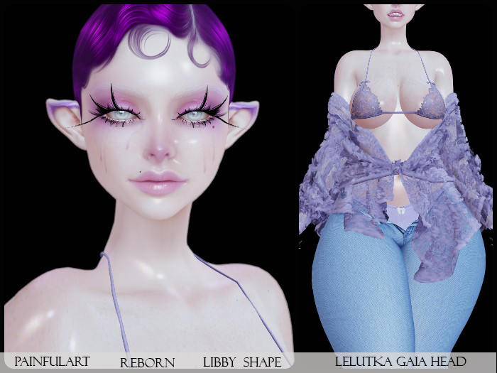 ~PAINFUL ART~ -  Libby  Shape -LeLUTKA Gaia Head