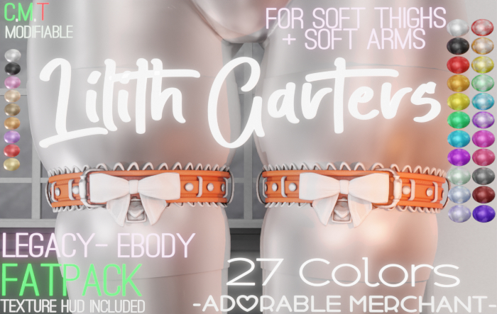 Lilith Garters - FATPACK - Adorable Merchant 