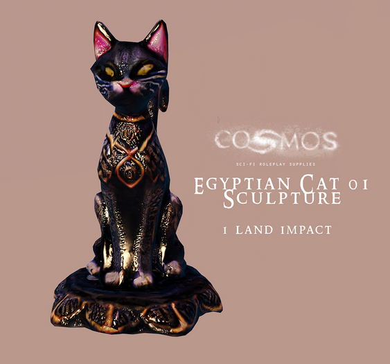 Cosmos: Egyptian Cat 01 Sculpture