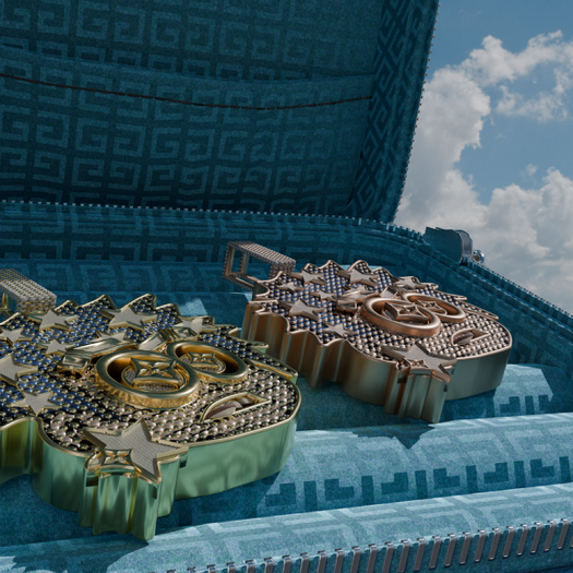 Rose Gold danny phantom pendant