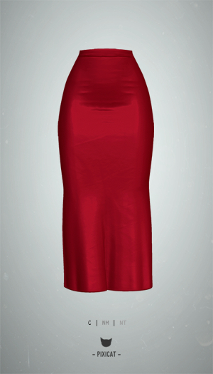 -Pixicat- Rosalind Skirt (Red)