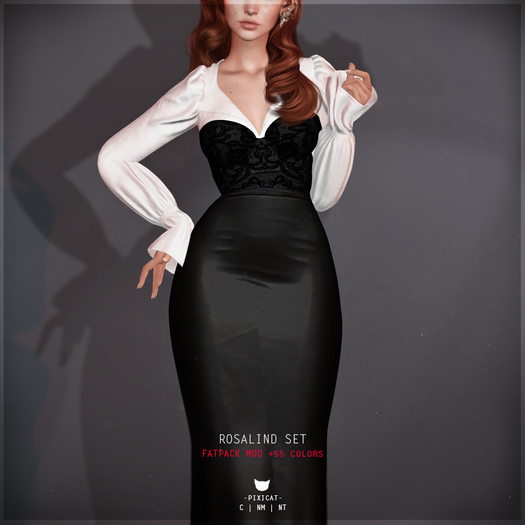 -Pixicat- Rosalind Top (PinStripe)