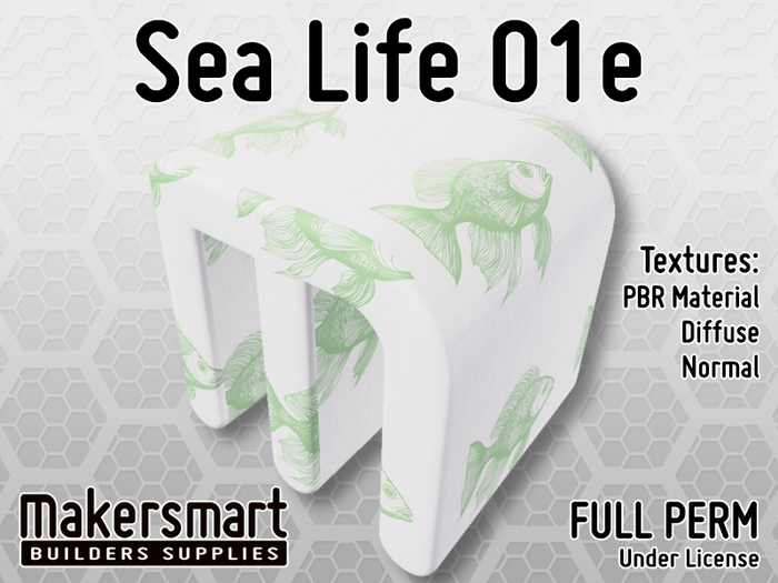 PBR Fabric Sea Life 01e