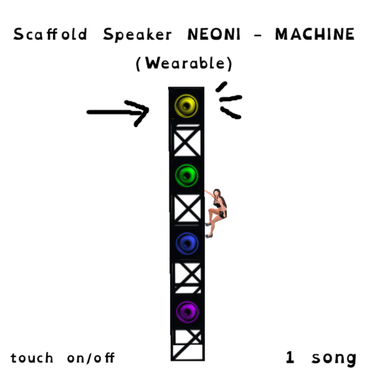 Scaffold Speaker NEONI - MACHINE (Wearable)