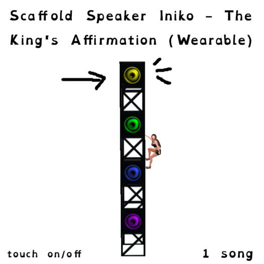 Scaffold Speaker Iniko - The King's Affirmation (Wearable)