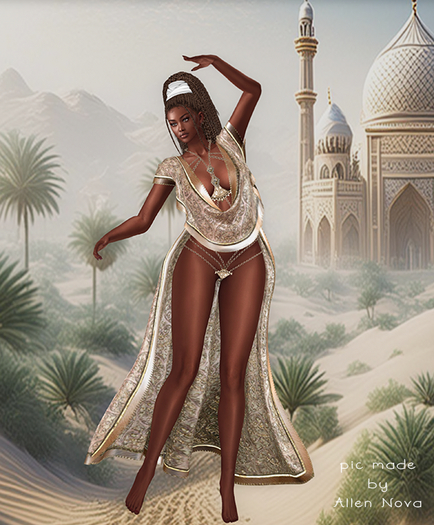 08 !dM Maharani PEARL/CREAM + 22 RARE CHAIN HARNESS -LARA ⭐ SALE ! ⭐
