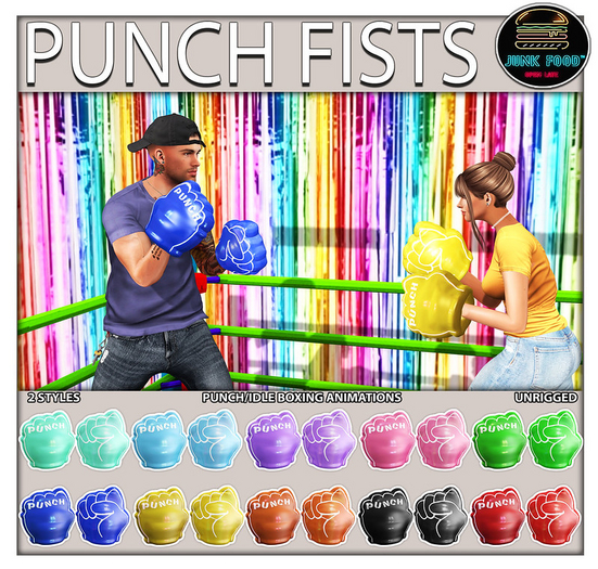 Junk Food - Punch Fists (Yellow)