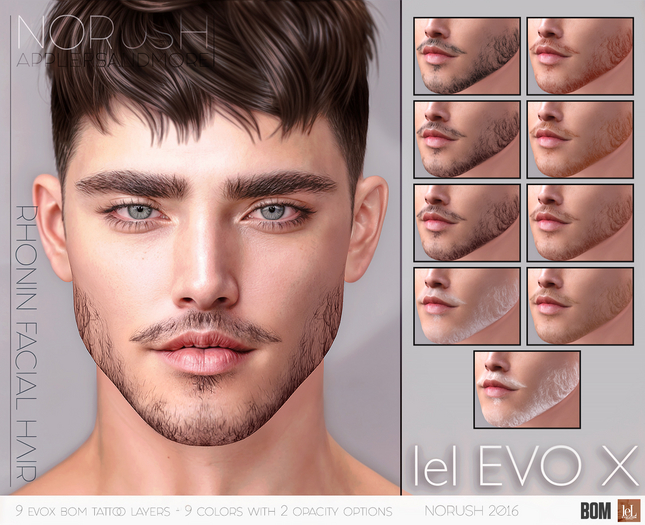 [NoRush] Rhonin Facial Hair (EvoX)