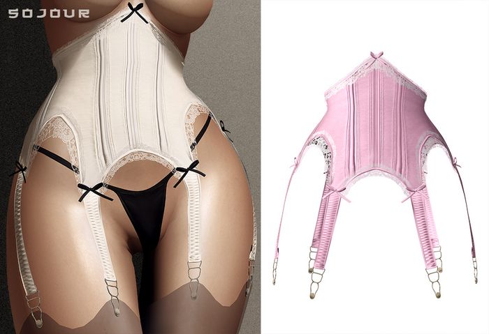 SOJOUR - Magda garter - pink