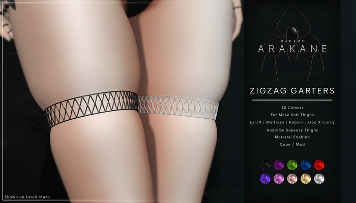 Arakane - ZigZag Garters