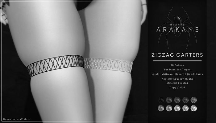 Arakane - ZigZag Garters (demo)
