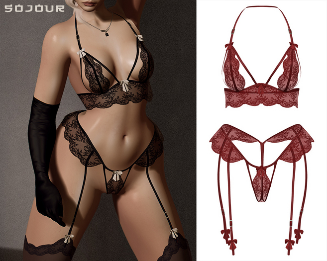 SOJOUR - Rita lingerie - red