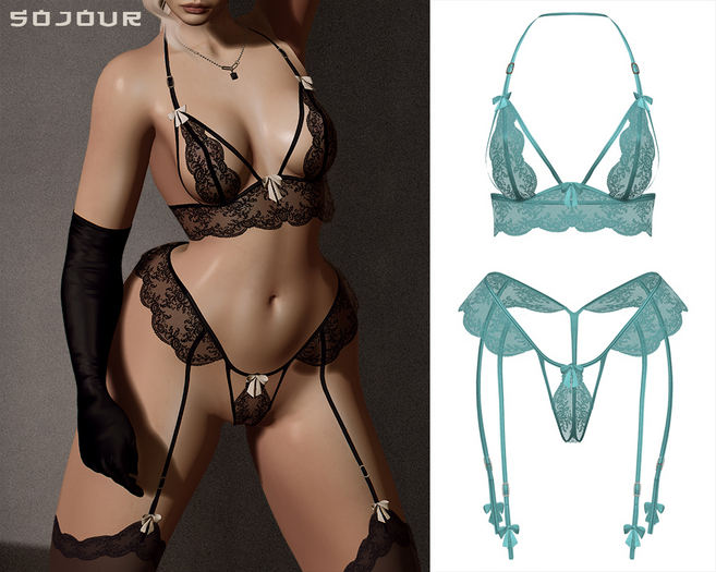 SOJOUR - Rita lingerie - mint