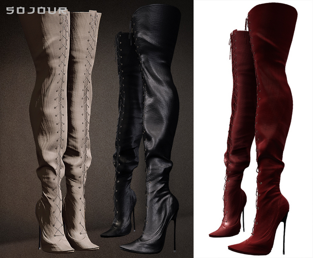 SOJOUR - Tied  boots - scarlet