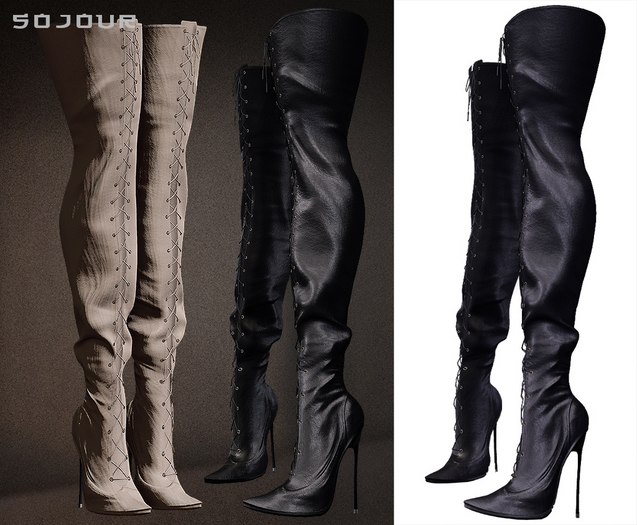 SOJOUR - Tied  boots - crow