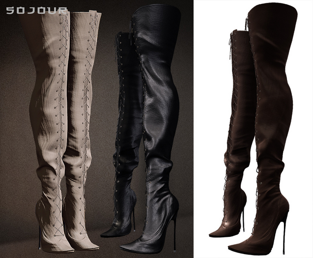 SOJOUR - Tied  boots - brown