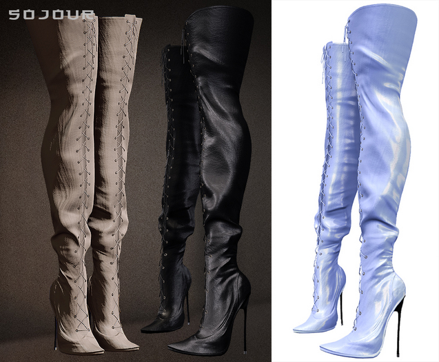 SOJOUR - Tied  boots - blue
