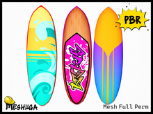 Meshuga PBR Beach Fun - Surfboard FULL PERM MESH