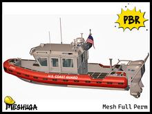 Meshuga PBR Coast Guard Rescue Boat FULL PERM MESH