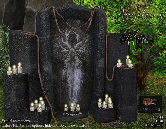 .AngelicUs. Stone altar 6in1 -Gods-