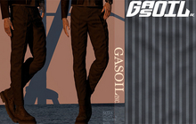 [GL - inc.] - Sean Trousers Lines Thick Gray