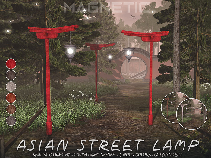 Magnetic - Asian Street Lamp