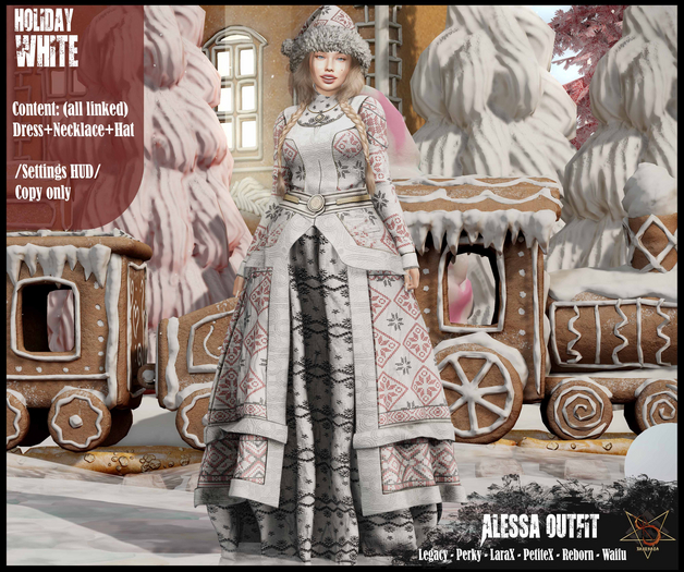 //RKS// Alessa SingleColor - Holiday White