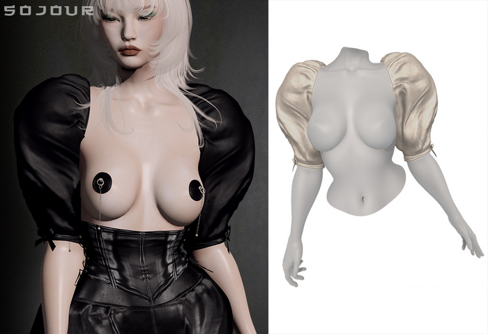 SOJOUR - Nadja short sleeves - ivory