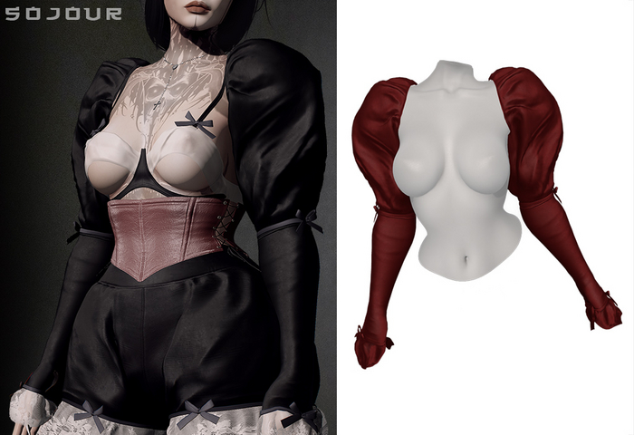 SOJOUR - Nadja long sleeves - scarlet