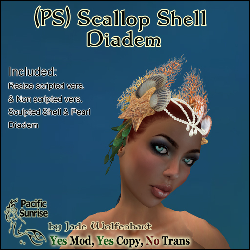 (PS) Scallop Shell Diadem
