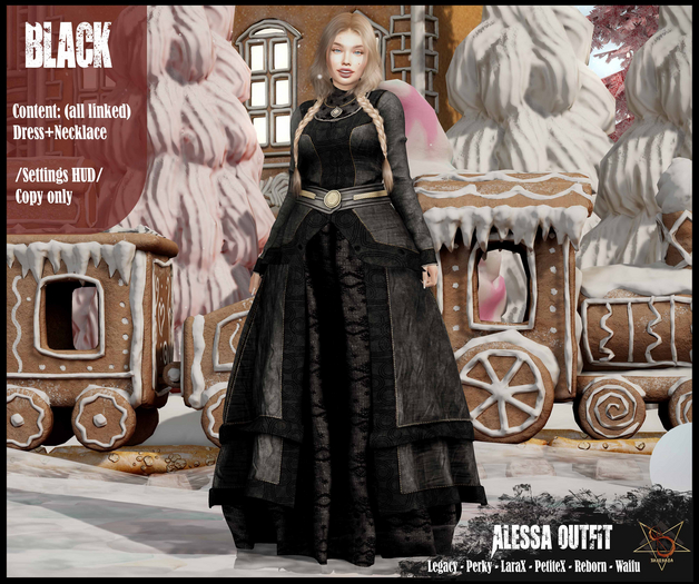 //RKS// Alessa SingleColor - Black
