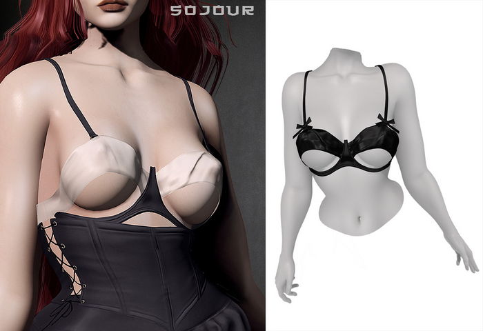 SOJOUR - Nadja bra - leather
