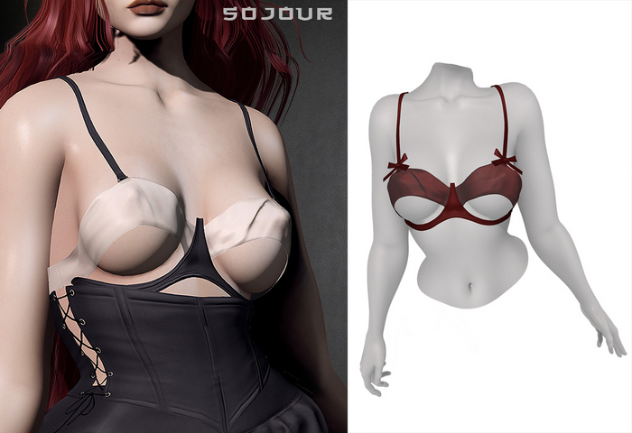 SOJOUR - Nadja bra - scarlet