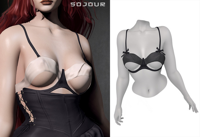 SOJOUR - Nadja bra - shadow crow